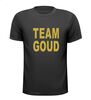 Team goud shirt gouden glitter t-shirt feest en kampioen look