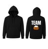 Unisex hoodie team oliebol grappige oliebol trui voor winter en oud en nieuw