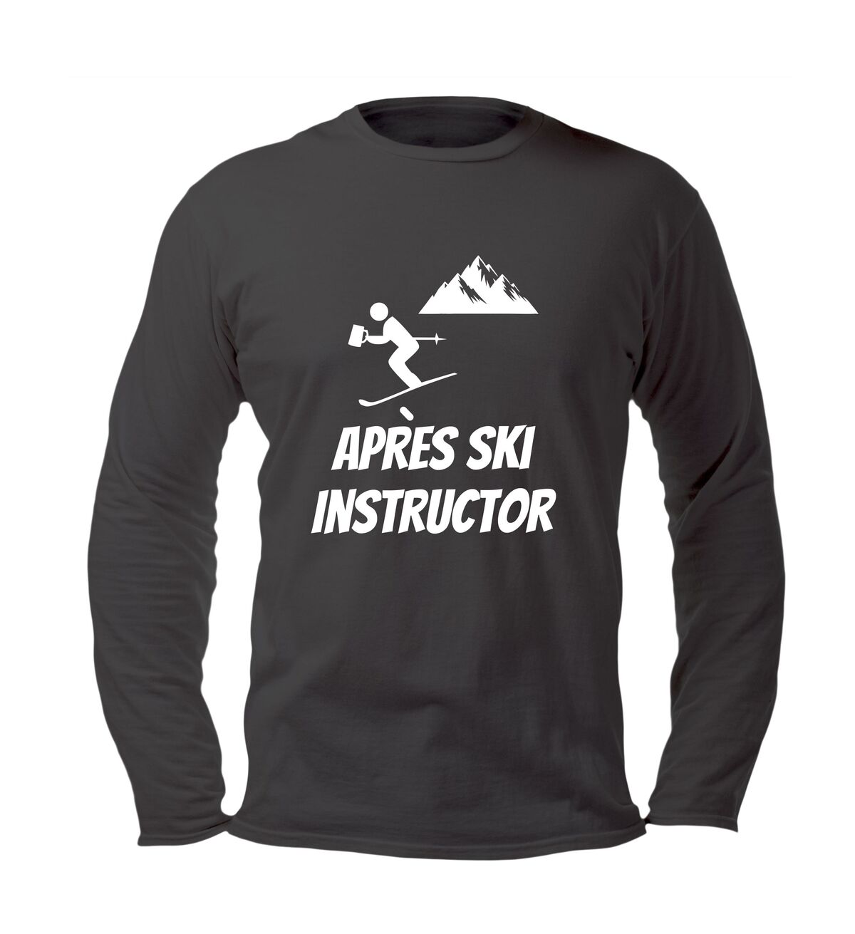Unisex longsleeve après ski instructor grappig wintersport shirt