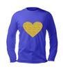 foto 2 Unisex longsleeve met glitteren gouden hart shine in gold