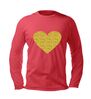 foto 3 Unisex longsleeve met glitteren gouden hart shine in gold