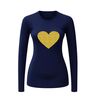 foto 7 Unisex longsleeve met glitteren gouden hart shine in gold