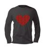 foto 1 Unisex longsleeve met sprankelend rood hart