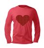 foto 3 Unisex longsleeve met sprankelend rood hart