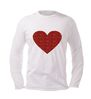 foto 4 Unisex longsleeve met sprankelend rood hart