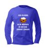 foto 2 Unisex longsleeve met tekst een oliebol in de morgen is een dag zonder zorgen met Oliebol afbeelding
