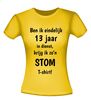 foto 16 Werk jubileum stom shirt dertien jaar in dienst humoristisch cadeau voor collega of werknemer