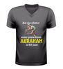 Abraham 50 jaar v-hals shirt grappig shirt met opa en rollator