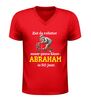 foto 4 Abraham 50 jaar v-hals shirt grappig shirt met opa en rollator