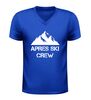 foto 2 Après ski crew v-hals shirt shirt met afbeelding bergen