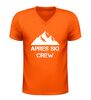 foto 3 Après ski crew v-hals shirt shirt met afbeelding bergen