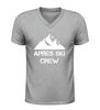 foto 5 Après ski crew v-hals shirt shirt met afbeelding bergen