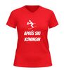 foto 4 Après ski koningin v-hals t-shirt  grappig après ski shirt dames
