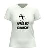 foto 6 Après ski koningin v-hals t-shirt  grappig après ski shirt dames