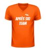 foto 3 Après ski team v hals shirt dames en heren feestelijk wintersport t-shirt voor après ski en Themafeesten