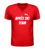 foto 4 Après ski team v hals shirt dames en heren feestelijk wintersport t-shirt voor après ski en Themafeesten