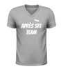 foto 5 Après ski team v hals shirt dames en heren feestelijk wintersport t-shirt voor après ski en Themafeesten