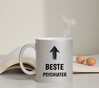 foto 2 Beste psychiater mok zilveren glitter mok met tekst origineel cadeau