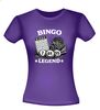 foto 4 Bingo legend t-shirt grappig shirt met bingokaart en bingomolen