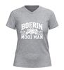 foto 5 Boerin das mooi man dames t-shirt v-hals met tractor