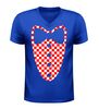 foto 2 Brabant carnaval v-hals shirt smoking design rood wit geblokt