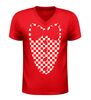 foto 4 Brabant carnaval v-hals shirt smoking design rood wit geblokt