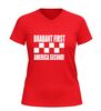 foto 10 Brabant first America second v-hals shirt met rood witte Brabantse blokken