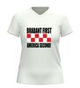 foto 12 Brabant first America second v-hals shirt met rood witte Brabantse blokken