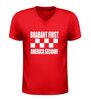foto 4 Brabant first America second v-hals shirt met rood witte Brabantse blokken