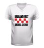 foto 6 Brabant first America second v-hals shirt met rood witte Brabantse blokken