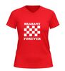 foto 10 Brabant forever v-hals t-shirt voor dames en heren iconisch rood wit geblokt vlak brabant trots