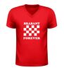 foto 4 Brabant forever v-hals t-shirt voor dames en heren iconisch rood wit geblokt vlak brabant trots