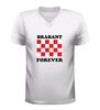 foto 6 Brabant forever v-hals t-shirt voor dames en heren iconisch rood wit geblokt vlak brabant trots