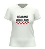 foto 12 Brabant mijn land shirt v-hals trots brabant  rood wit geblokt