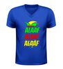 foto 2 Carnaval v-Hals Shirt alaaf alaaf alaaf rood groen geel carnaval shirt met tekst