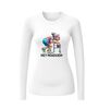 foto 2 Dames longsleeve met pensioen oude dame met rollator afbeelding