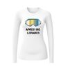 foto 2 Dames longsleeve met tekst après ski lerares en ski bril print