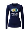 foto 3 Dames longsleeve met tekst après ski lerares en ski bril print