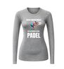 foto 4 Dames longsleeve padel shirt never underestimate an old woman playing padel