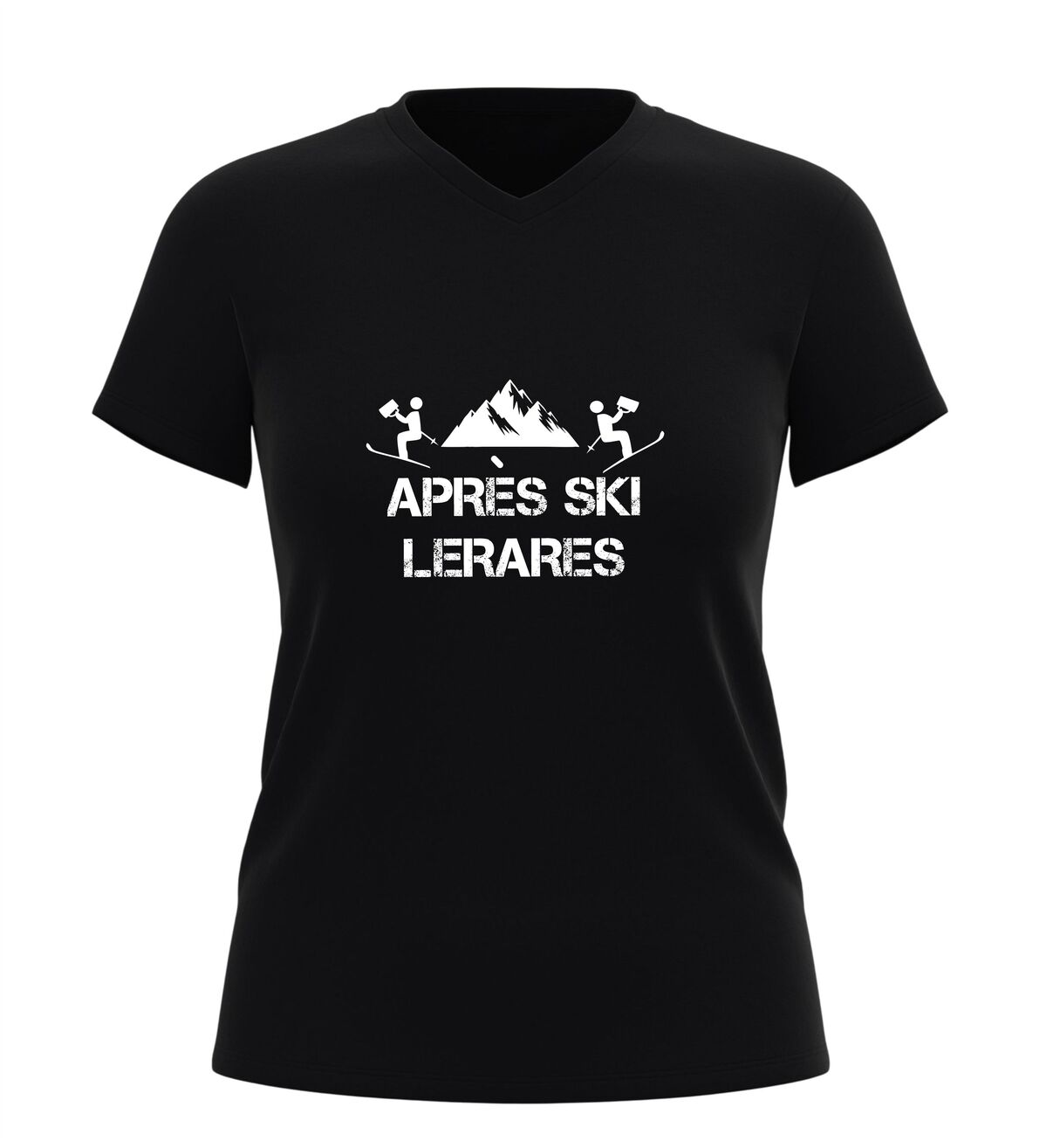 Dames v hals après-ski shirt apres ski lerares