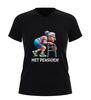 foto 1 Dames v-hals shirt met pensioen grappig t-Shirt met oude dame en rollator
