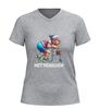 foto 5 Dames v-hals shirt met pensioen grappig t-Shirt met oude dame en rollator