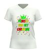 foto 6 Dames v-hals shirt prinses van het carnaval kleurrijke carnaval print