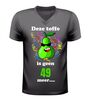 Deze toffe peer is geen 49 meer  50 Jaar verjaardag shirt v-hals met coole peer afbeelding