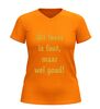 foto 9 Dit feest is fout maar wel goud v-hals shirt gouden glitter t-shirt met feesttekst
