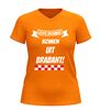 foto 3 Echte vrouwen komen uit brabant v-hals shirt dames met rood wit geblokte print