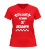 foto 4 Echte vrouwen komen uit brabant v-hals shirt dames met rood wit geblokte print