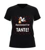 Gepromoveerd tot Tante dames v-hals shirt leuk aankondigingsshirt