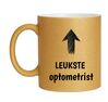 foto 1 Gouden glitter mok leukste optometrist origineel cadeau voor optometrist