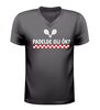 Grappig padel T-shirtje V-hals PADELDE GIJ ÔK?
